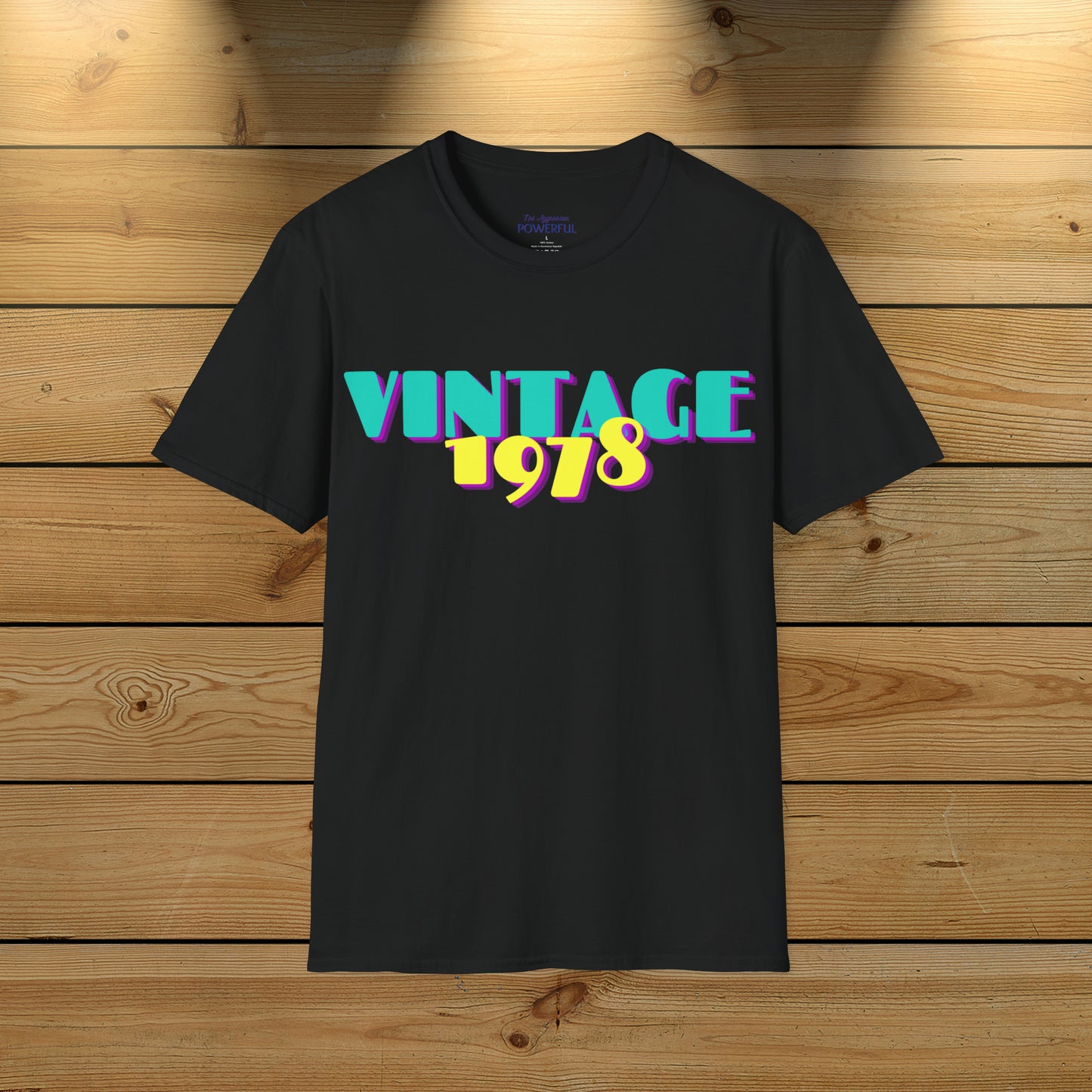 Vintage Not Aggressive. POWERFUL™️ Not Aggressive. POWERFUL™️ Unisex Softstyle T-Shirt Eurofit