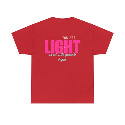 I AM and YOU ARE LIGHT Not Aggressive. POWERFUL™️ Unisex Heavy Cotton Tee