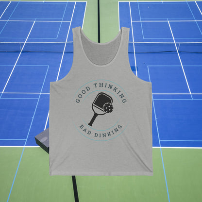 Good thinking, bad dinking Unisex Jersey Tank