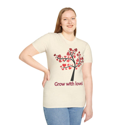 Tree of life. Grow with love Not Aggressive. POWERFUL™️ Unisex Softstyle T-Shirt