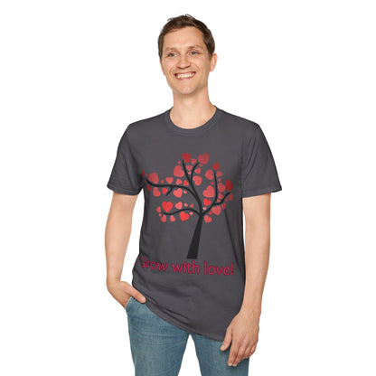 Tree of life. Grow with love Not Aggressive. POWERFUL™️ Unisex Softstyle T-Shirt