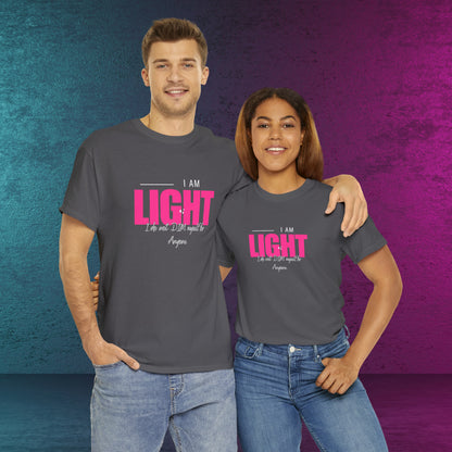 I AM and YOU ARE LIGHT Not Aggressive. POWERFUL™️ Unisex Heavy Cotton Tee