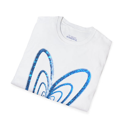 Heart-Glitter Not Aggressive. POWERFUL™️ Not Aggressive. POWERFUL™️ Unisex Softstyle T-Shirt Eurofit