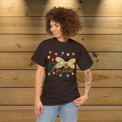 Be Present Not Aggressive. POWERFUL™️ Unisex Heavy Cotton Tee classic fit