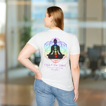 Quiet the mind Not Aggressive. POWERFUL™️ Mindfulness Eurofit Unisex Softstyle T-Shirt