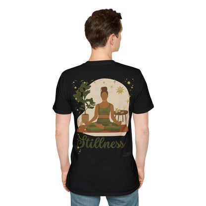 Stillness. Not Aggressive. POWERFUL™️ Yoga Eurofit Unisex Softstyle T-Shirt