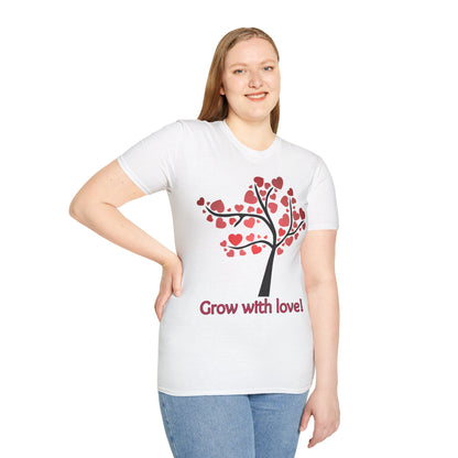 Tree of life. Grow with love Not Aggressive. POWERFUL™️ Unisex Softstyle T-Shirt