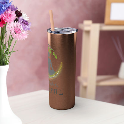 Not Aggressive. POWERFUL™️ Tumbler with Straw, 20oz