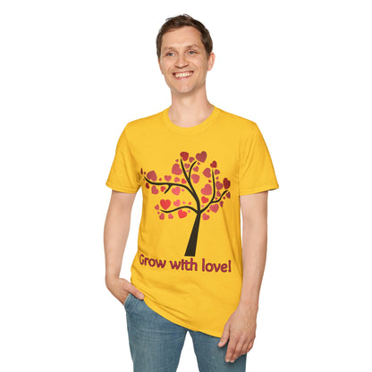 Tree of life. Grow with love Not Aggressive. POWERFUL™️ Unisex Softstyle T-Shirt