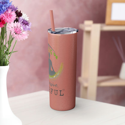 Not Aggressive. POWERFUL™️ Tumbler with Straw, 20oz