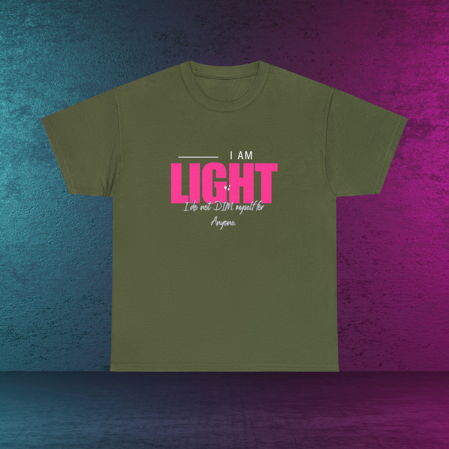 I AM and YOU ARE LIGHT Not Aggressive. POWERFUL™️ Unisex Heavy Cotton Tee