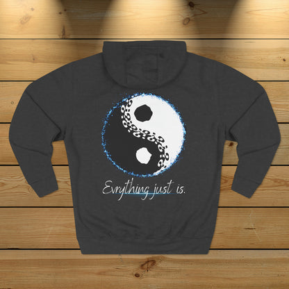 Everything just is. Not Aggressive. POWERFUL™️ Yin Yang Unisex Premium Pullover Hoodie