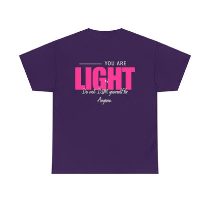 I AM and YOU ARE LIGHT Not Aggressive. POWERFUL™️ Unisex Heavy Cotton Tee