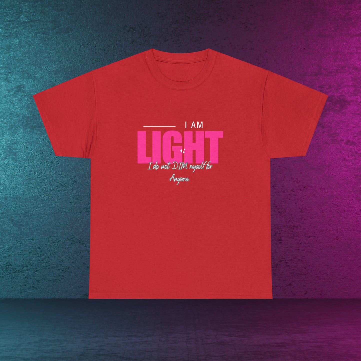 I AM and YOU ARE LIGHT Not Aggressive. POWERFUL™️ Unisex Heavy Cotton Tee