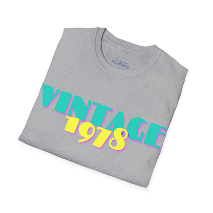 Vintage Not Aggressive. POWERFUL™️ Not Aggressive. POWERFUL™️ Unisex Softstyle T-Shirt Eurofit