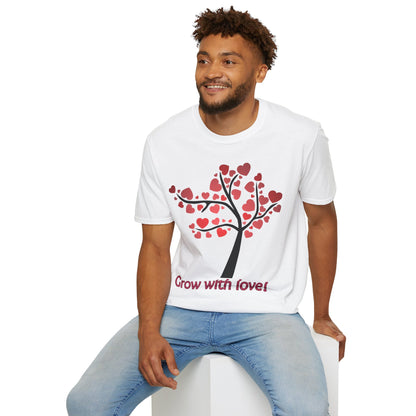 Tree of life. Grow with love Not Aggressive. POWERFUL™️ Unisex Softstyle T-Shirt