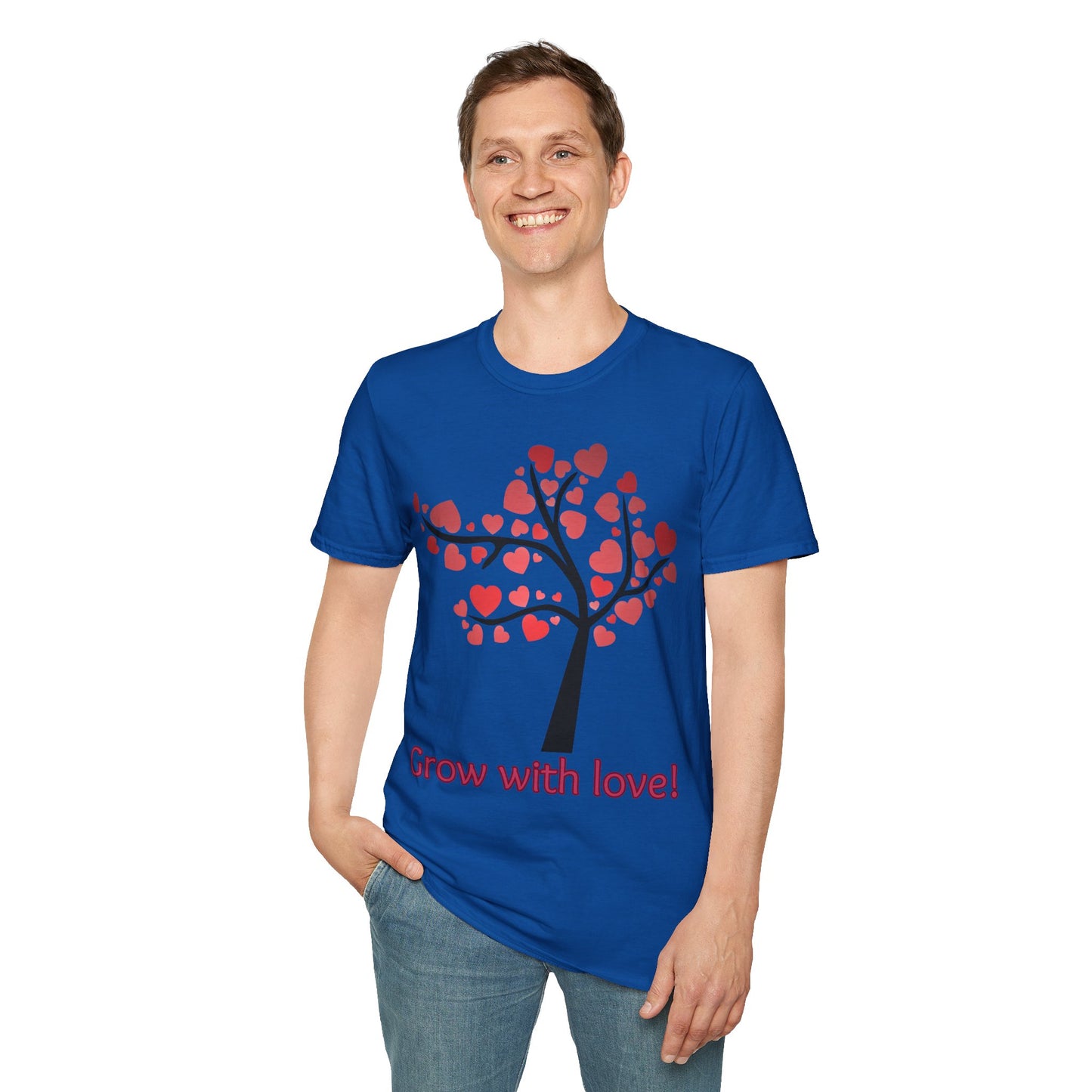 Tree of life. Grow with love Not Aggressive. POWERFUL™️ Unisex Softstyle T-Shirt