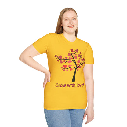 Tree of life. Grow with love Not Aggressive. POWERFUL™️ Unisex Softstyle T-Shirt