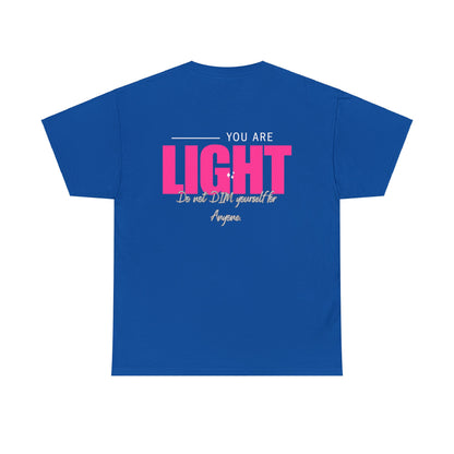 I AM and YOU ARE LIGHT Not Aggressive. POWERFUL™️ Unisex Heavy Cotton Tee