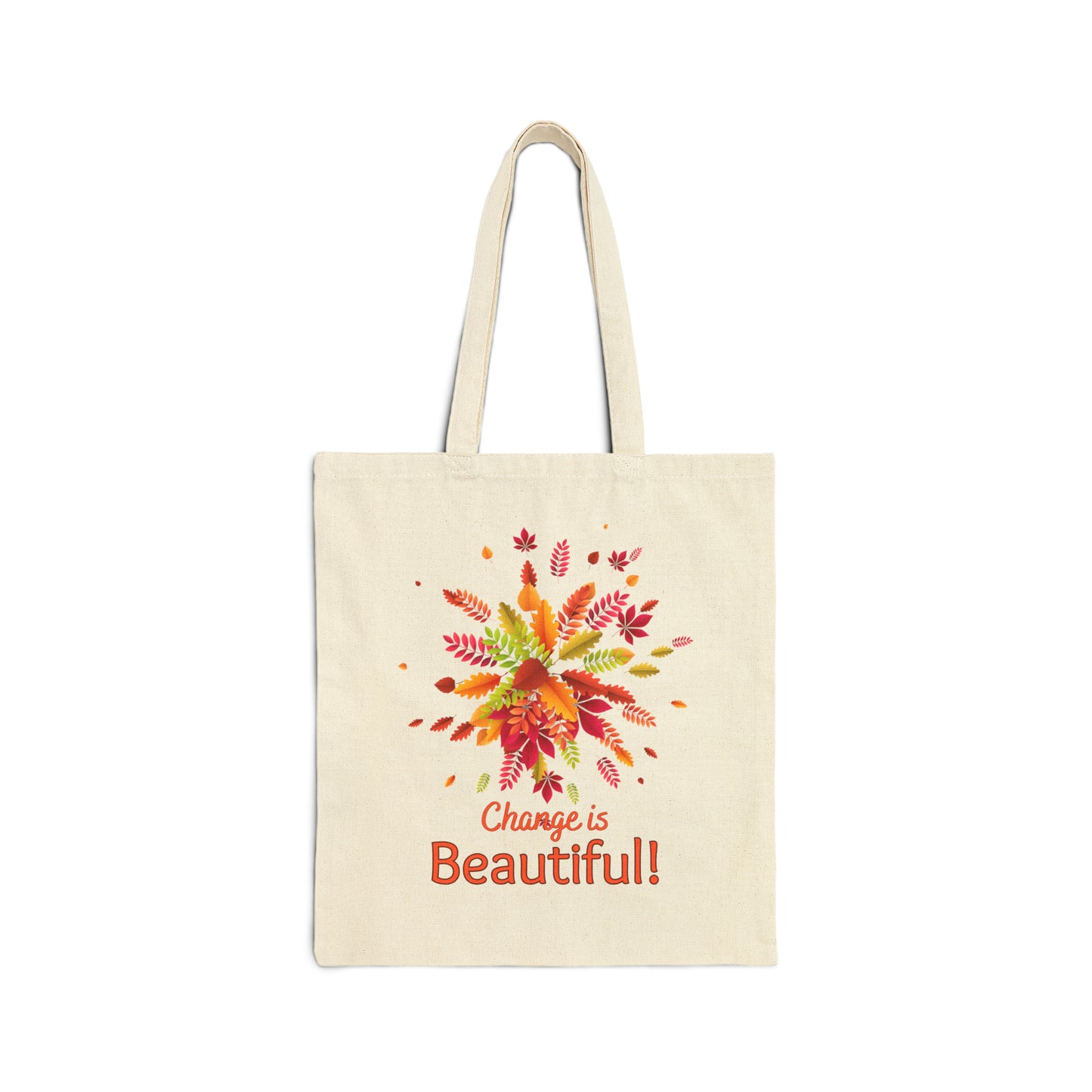 Change is beautiful. Not Aggressive. POWERFUL™️ Cotton Canvas Tote Bag