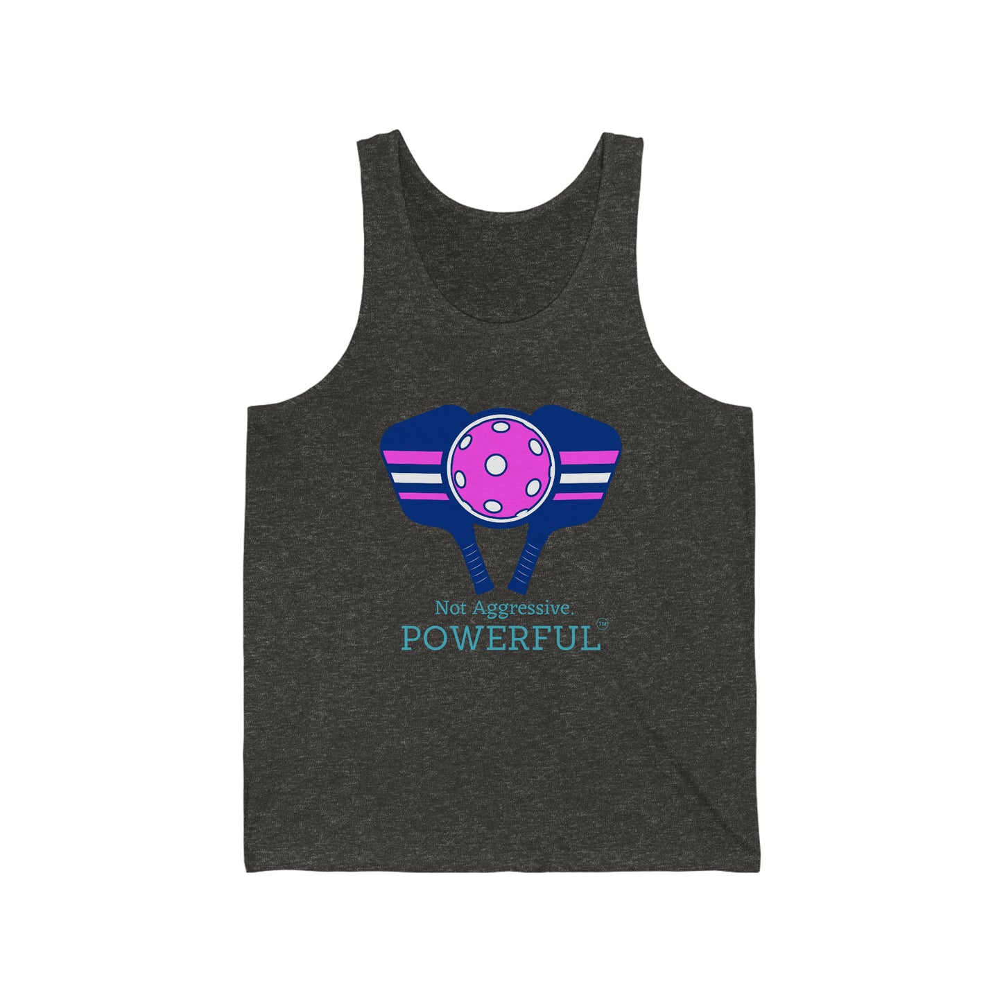 Pickleball- Not Aggressive. POWERFUL™️ Unisex Jersey Tank