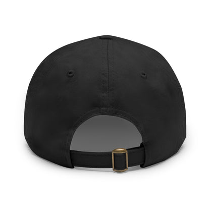 Not Aggressive. POWERFUL™️  Hat with Leather Patch (Rectangle)