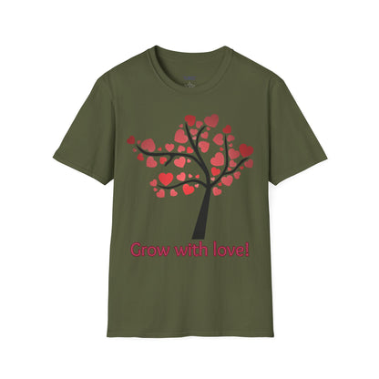 Tree of life. Grow with love Not Aggressive. POWERFUL™️ Unisex Softstyle T-Shirt