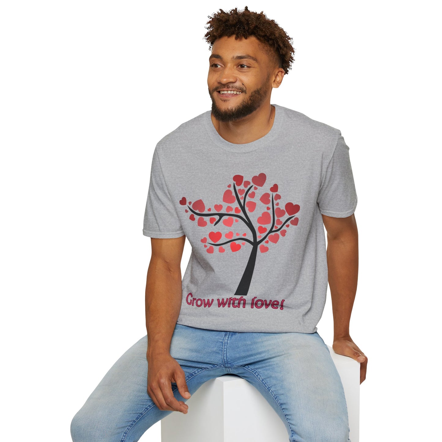 Tree of life. Grow with love Not Aggressive. POWERFUL™️ Unisex Softstyle T-Shirt