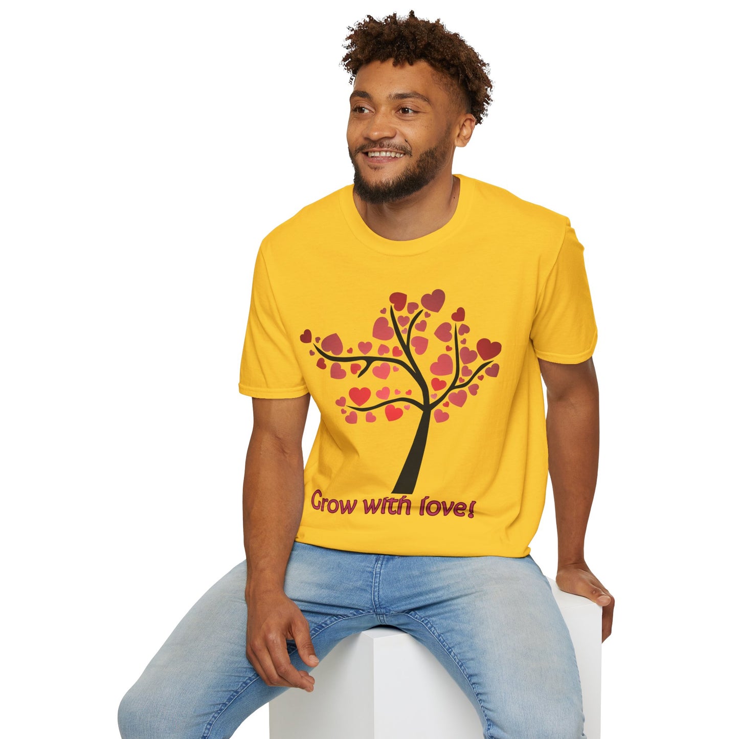 Tree of life. Grow with love Not Aggressive. POWERFUL™️ Unisex Softstyle T-Shirt