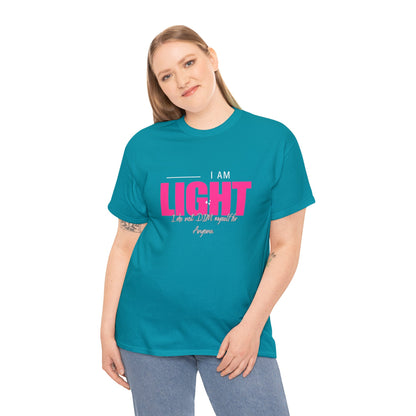 I AM and YOU ARE LIGHT Not Aggressive. POWERFUL™️ Unisex Heavy Cotton Tee