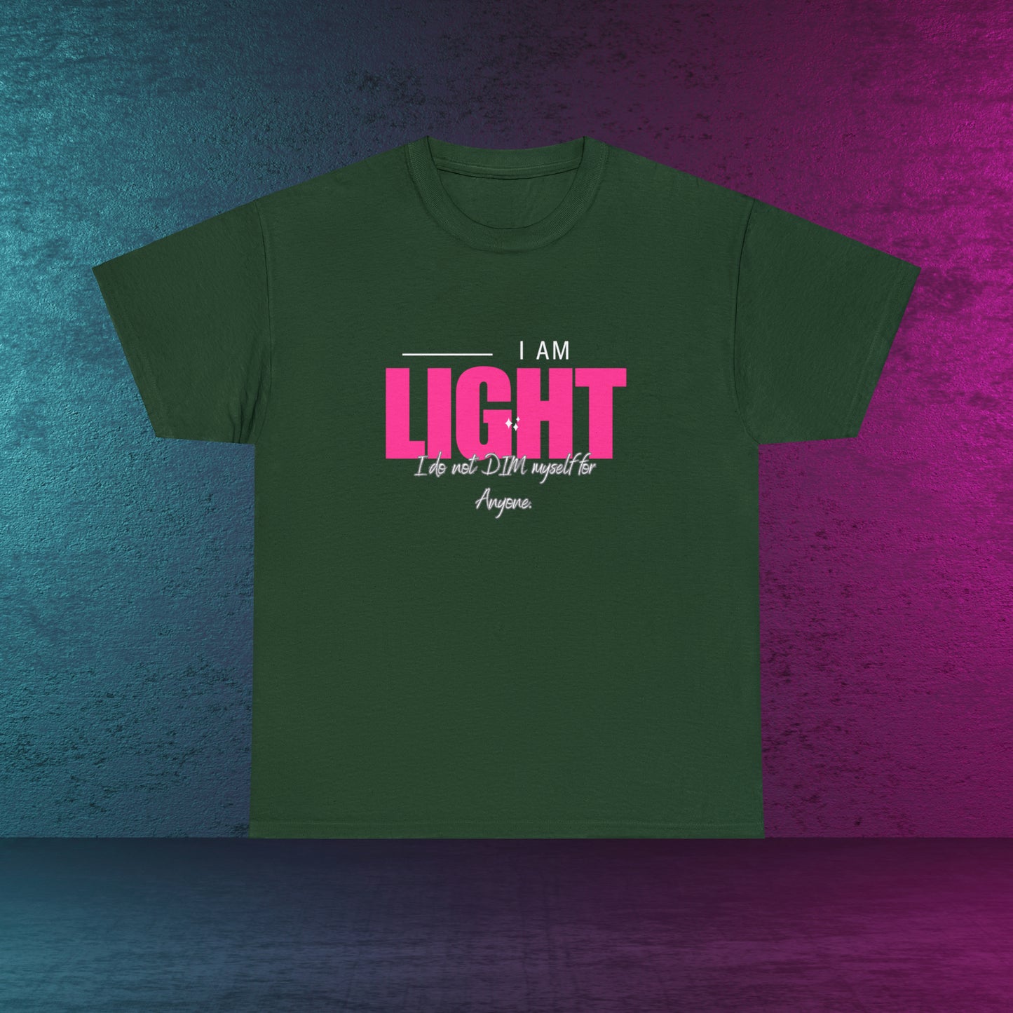 I AM and YOU ARE LIGHT Not Aggressive. POWERFUL™️ Unisex Heavy Cotton Tee