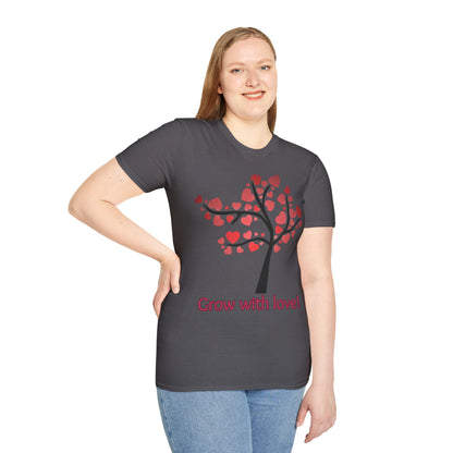 Tree of life. Grow with love Not Aggressive. POWERFUL™️ Unisex Softstyle T-Shirt