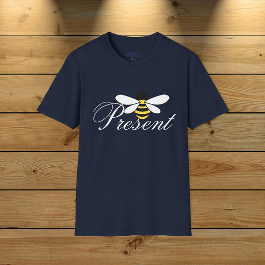 BEE Present Not Aggressive. POWERFUL™️Unisex Softstyle T-Shirt Eurofit