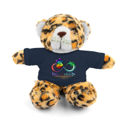 Love is Infinite. Not Aggressive. POWERFUL™️ Stuffed Animals with Tee